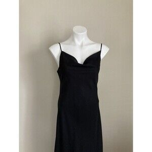 Vintage Y2K Formal Dress - Black Glam Goth Prom - Full Length Gown - Women